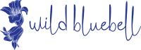 main logo wild bluebell homestead in british columbia canada
