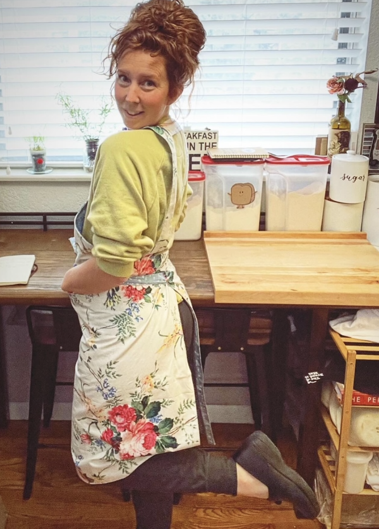buy reversible handmade vintage fabric aprons online in canada from wild bluebell homestead for sourdough bread baking at home in your kitchen 43298