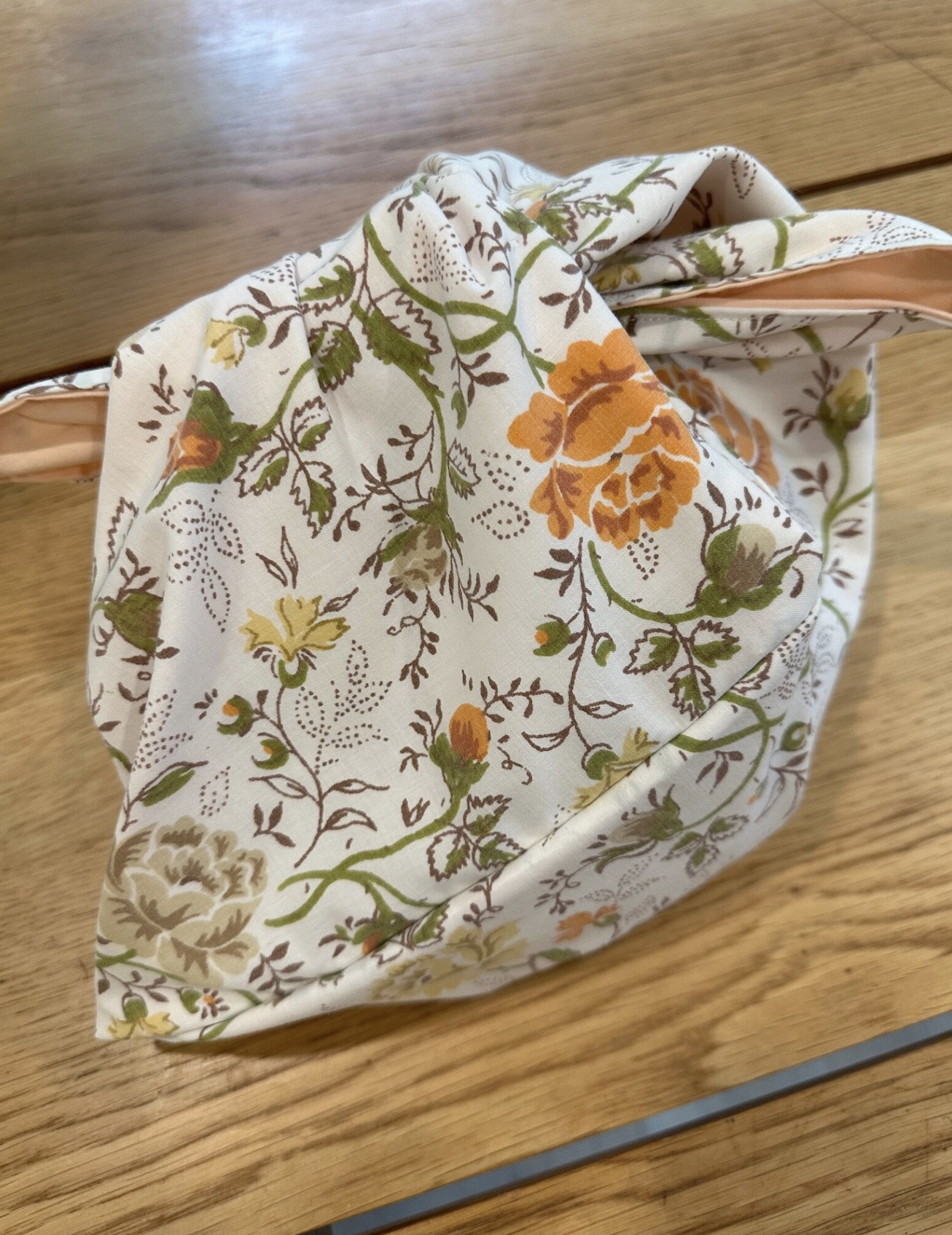 Buy Reusable Vintage Fabric Bento Bread Bag Online in Canada From Wild Bluebell Homestead 3