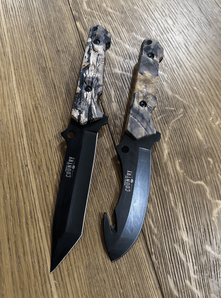 product review mossy oak 2 piece hunting knives gut hook set model MO16002A