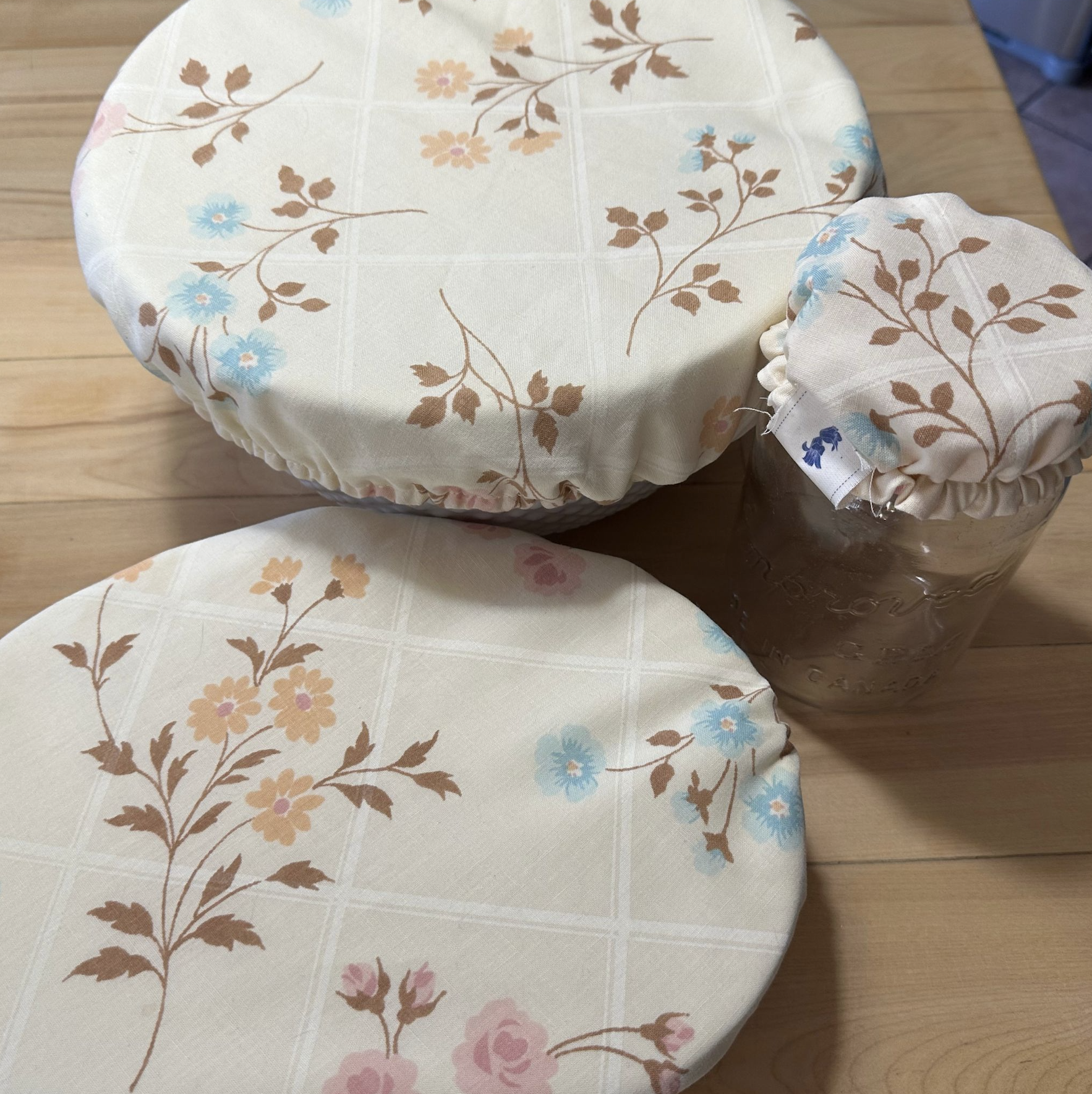 buy custom made limited edition one of a kind matching sourdough sets online in canada shop wild bluebell homestead to order sets crafted from reused vintage heirloom fabrics 13