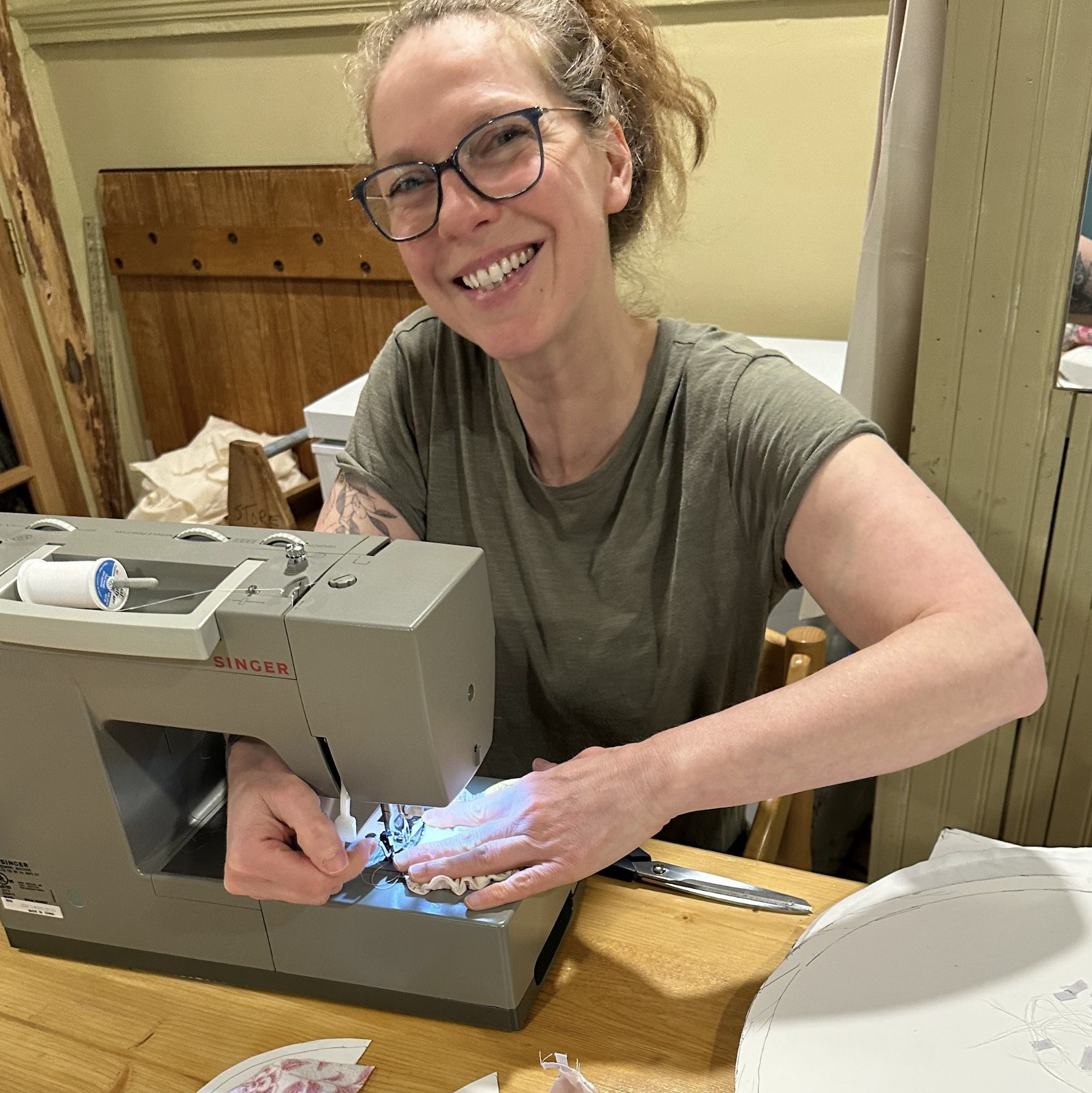 buy custom made limited edition one of a kind matching sourdough sets online in canada shop wild bluebell homestead to order sets crafted from reused vintage heirloom fabrics